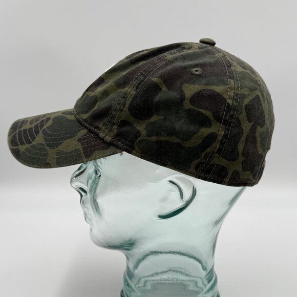 Adidas Green Camo Hat Women's OS Adjustable Baseball Strapback Cap Cotton Logo - Picture 2 of 10